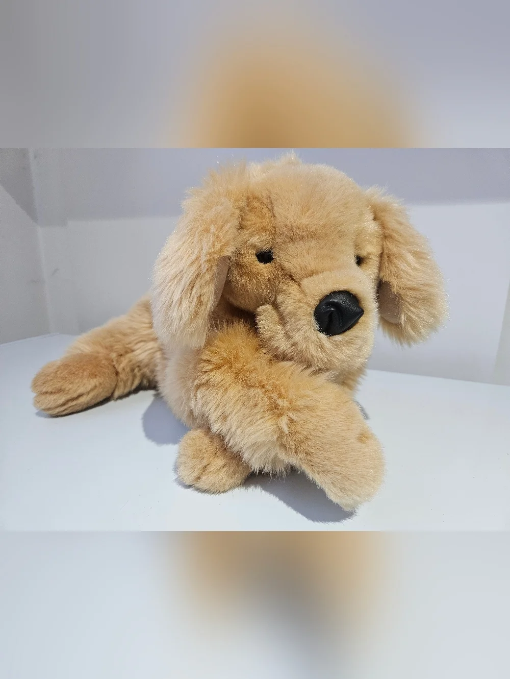 Folkmanis Full Puppet Golden Retriever Puppy 17" - Picture 4 of 14